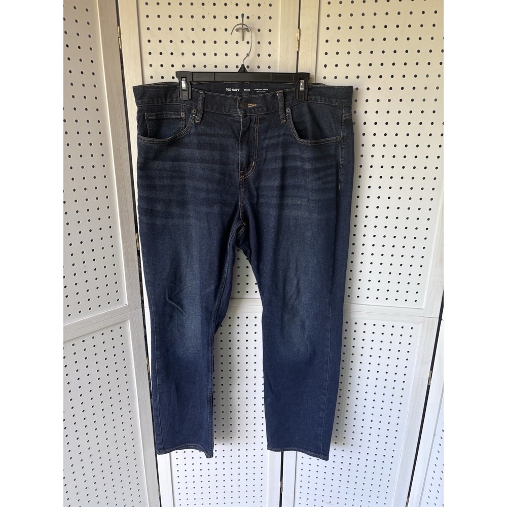Old Navy Jeans Mens 38x30 Dark Wash‎ Athletic Taper Built-In Flex Denim Stretch